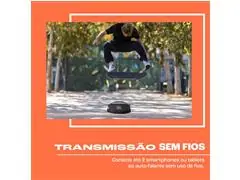 Caixa de som portátil com Bluetooth  Preta - 3