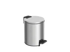 Lixeira com Pedal Tramontina Loop em Aço Inox com Balde Interno 3 L