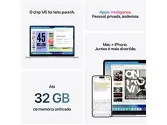 MacBook Air 15” M5 16GB RAM 512GB SSD Azul Escuro (Space Blue) - 4