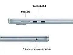 MacBook Air 15” M5 16GB RAM 1TB SSD Azul Escuro (Space Blue) - 3