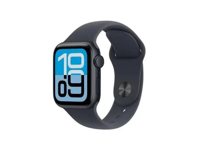 Apple Watch SE 3 44mm Alumínio Meia Noite Pulseira Esportiva Preta