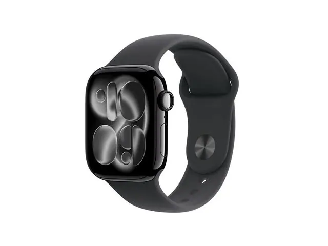 Apple Watch Series 11 42mm Alumínio Preto Pulseira Esportiva Preta