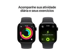 Apple Watch Series 11 42mm Alumínio Preto Pulseira Esportiva Preta - 3
