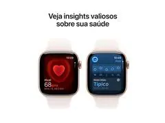Apple Watch Series 11 42mm Alumínio Rosa Pulseira Esportiva Rosa - 4