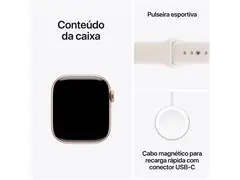 Apple Watch Series 11 42mm Alumínio Rosa Pulseira Esportiva Rosa - 7