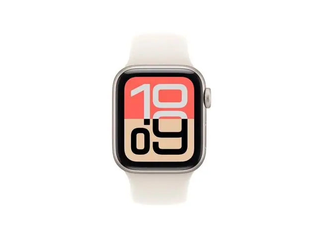 Apple Watch SE 3 40mm Alumínio Prata Pulseira Esportiva Branca