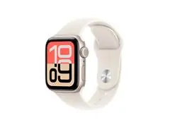 Apple Watch SE 3 40mm Alumínio Prata Pulseira Esportiva Branca - 1