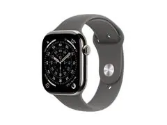 Apple Watch Series 11 46mm Titânio Natural Pulseira Esportiva Cinza