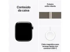 Apple Watch Series 11 46mm Titânio Natural Pulseira Loop - 7