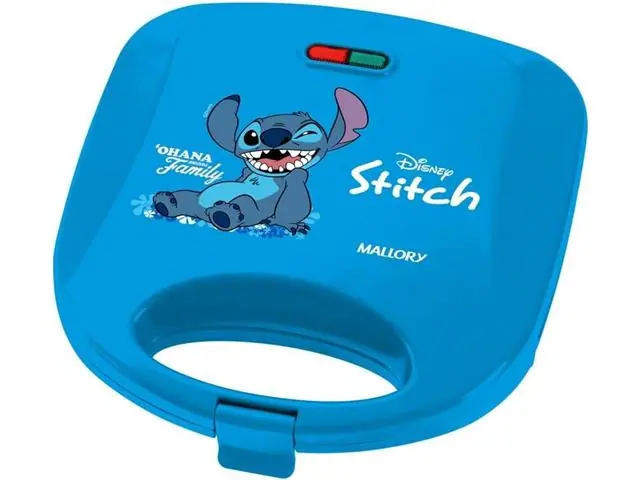 Sanduicheira Mallory Stitch Antiaderente com LED e Trava 220V