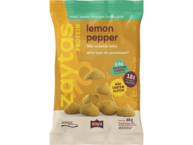 Snack Proteico Lemon Pepper 12g Proteína Zaytas Protein 12x35g