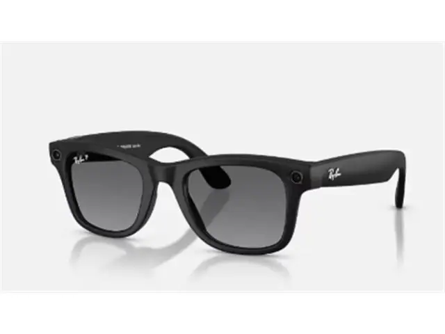 Óculos Ray-Ban Meta Wayfarer RW4012 GEN 2 Shiny Black Transitions Gree