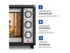 Forno Elétrico Mondial Family II 42L Preto 1600W 110V - 4
