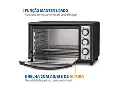 Forno Elétrico Mondial Family II 42L Preto 1600W 220V - 5