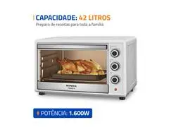 Forno Elétrico Mondial Family II 42L Branco/Inox 1600W 220V - 1
