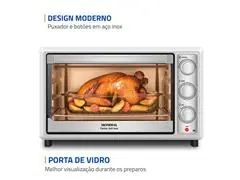 Forno Elétrico Mondial Family Grill 48L Branco/Inox 2000W 220V - 6