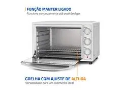 Forno Elétrico Mondial Family Grill 52L Branco/Inox 1800W 110V - 6