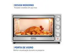 Forno Elétrico Mondial Family Grill 60L Branco/Inox 1800W 110V - 6
