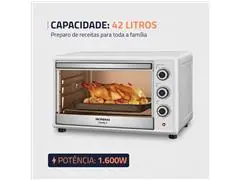 Forno Elétrico Mondial Family II 42L Branco/Inox 1600W 110V - 2