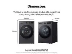 Lava e Seca Smart LG 16kg Black Inox com AI DD™ 220V - 8
