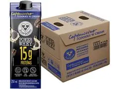3 Corações Bebida Láctea Cappuccino Cookies n'Cream 15g 250ml 12 Uni - 0