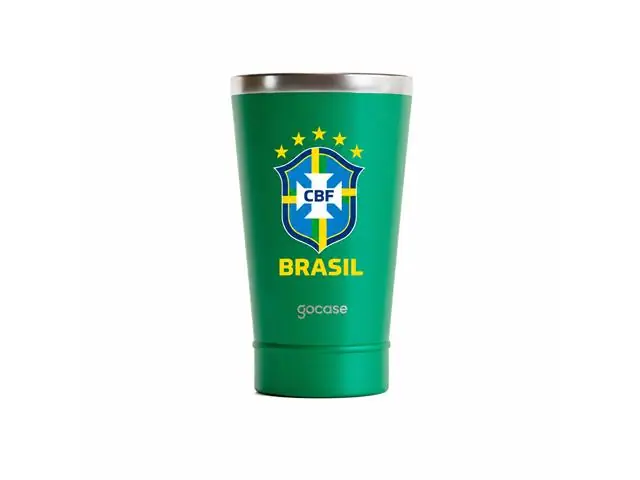 Copo Térmico Cerveja Verde - CBF - Escudo