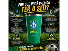 Copo Térmico Cerveja Verde - CBF - Escudo - 2