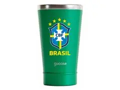 Copo Térmico Gocase Copa Mundo Brasil CBF Inox Verde 470ml