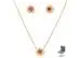 Conjunto Morana com zircônias dourado 40cm + 5cm - 0