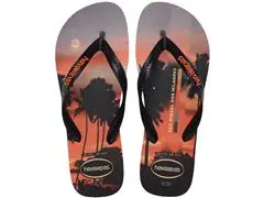 Chinelo Havaianas Top Surfer I Cinza Aco/Preto/Laranja Sunset Tam 39-4 - 0