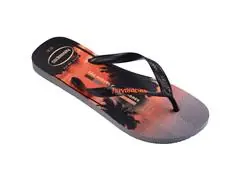 Chinelo Havaianas Top Surfer I Cinza Aco/Preto/Laranja Sunset Tam 39-4 - 1