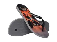 Chinelo Havaianas Top Surfer I Cinza Aco/Preto/Laranja Sunset Tam 39-4 - 3