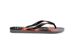 Chinelo Havaianas Top Surfer I Cinza Aco/Preto/Laranja Sunset Tam 41-4 - 2
