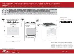 Forno Elétrico Fischer FIT LINE Embutir 48L Inox 110V - 7