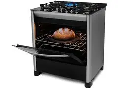 Fogão de Piso Fischer 5Q TC GRAN CHEFF Gás  Inox c/Grill 110V - 4