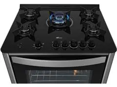 Fogão de Piso Fischer 5Q TC GRAN CHEFF Gás  Inox c/Grill 220V - 7