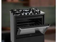 Fogão de Piso Fischer 5 Bc FIT LINE Gás Trempe IRON Bivolt Preto - 3