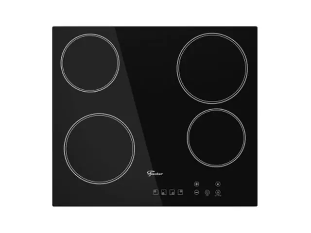 Fogão Cooktop Fischer 4Q Elétrico Mesa Vitrocerâmica Touch Preto 220V