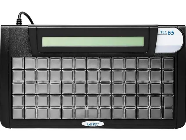 Teclado PDV Gertec TEC-E 65 Teclas Preto sem Grade USB - 00410756
