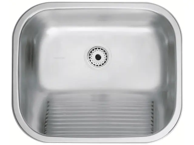 Tanque Inox Encaixe 34l Acetinado 50cm X 40cm Tramontina Cor Inox