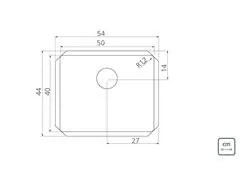 Cuba Inox Quadrum 50x40 Undermount Tramontina De Embutir - 4
