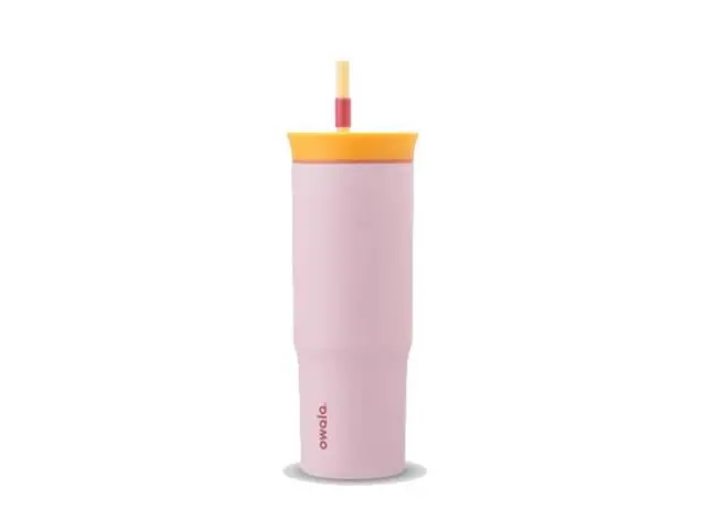 Copo Térmico Owala Tumbler Inox Com Canudo 710ml Pink Candy Store