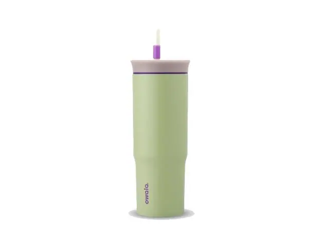 Copo Térmico Owala Tumbler Inox Com Canudo 710Ml Green Hip Cactus