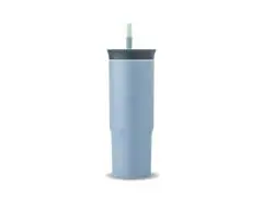 Copo Térmico Owala Tumbler Inox Com Canudo 710ml Blue Gray Lost