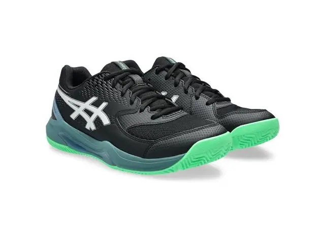 Tênis Asics Gel-Dedicate 8 Padel, 003 Black/Vital Green Masc Tam 43