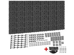Painel Ferramentas Organizador Perfurado 207x104  Brindes-Preto