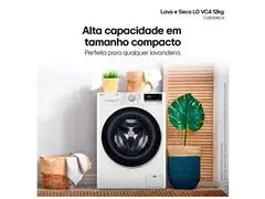 Lava e Seca LG VC4 12kg Branca AI DD CV5012WC4A 220V - 2