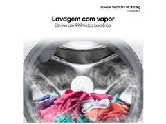 Lava e Seca LG VC4 12kg Branca AI DD CV5012WC4A 220V - 5