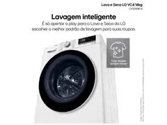 Lava e Seca LG VC4 14kg Branca AI DD CV5014WC4 110V - 4
