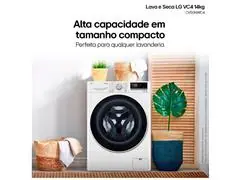 Lava e Seca LG VC4 14kg Branca AI DD CV5014WC4A 220V - 2
